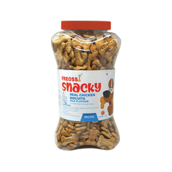 Freossi Snacky Real Chicken Dog Biscuits, Milk Flavour 500g - Animeal