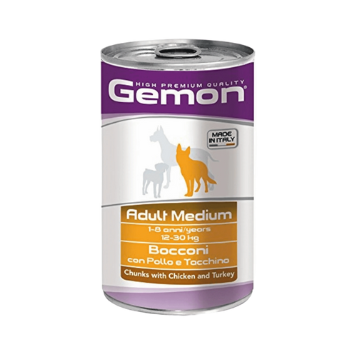 GEMON CHUNKS ADULT & MEDIUM WITH CHI & TURKY CAN - Animeal