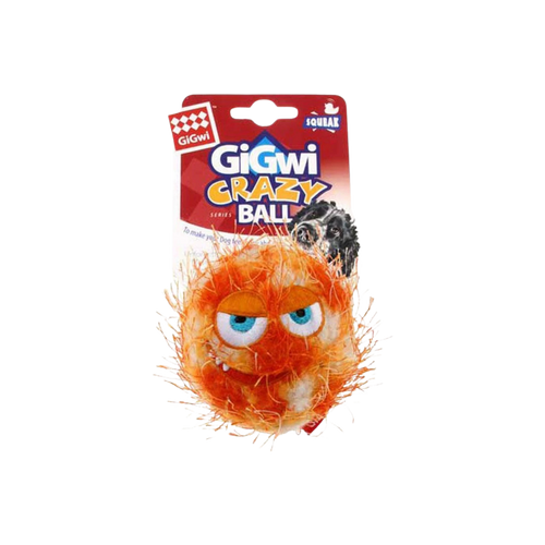 GIGWI CRAZY BALL ORANGE (M) - Animeal