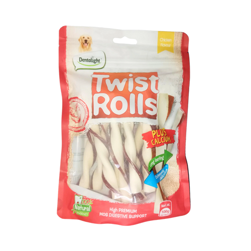 GNAWLERS DENTALIGHT TWIST CHIC ROLL - Animeal