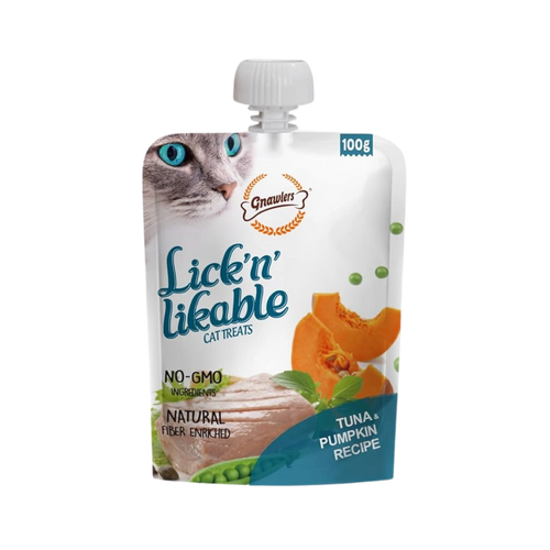 GNAWLERS LICK N LIKABLE TUNA & PUMPKIN TREAT - Animeal