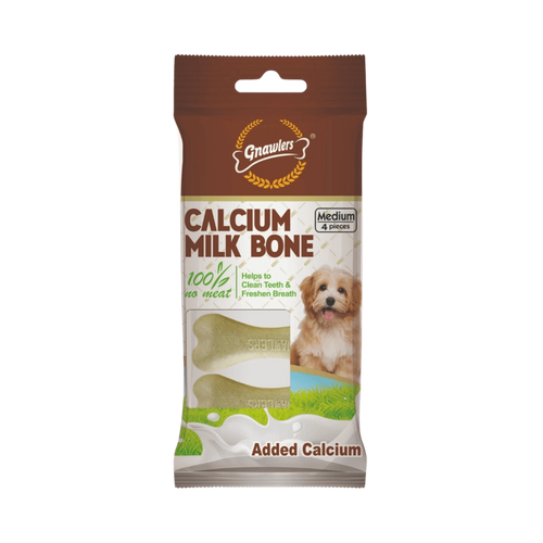 GNAWLERS MEDIUM CALCIUM MILK BONE (S) - Animeal