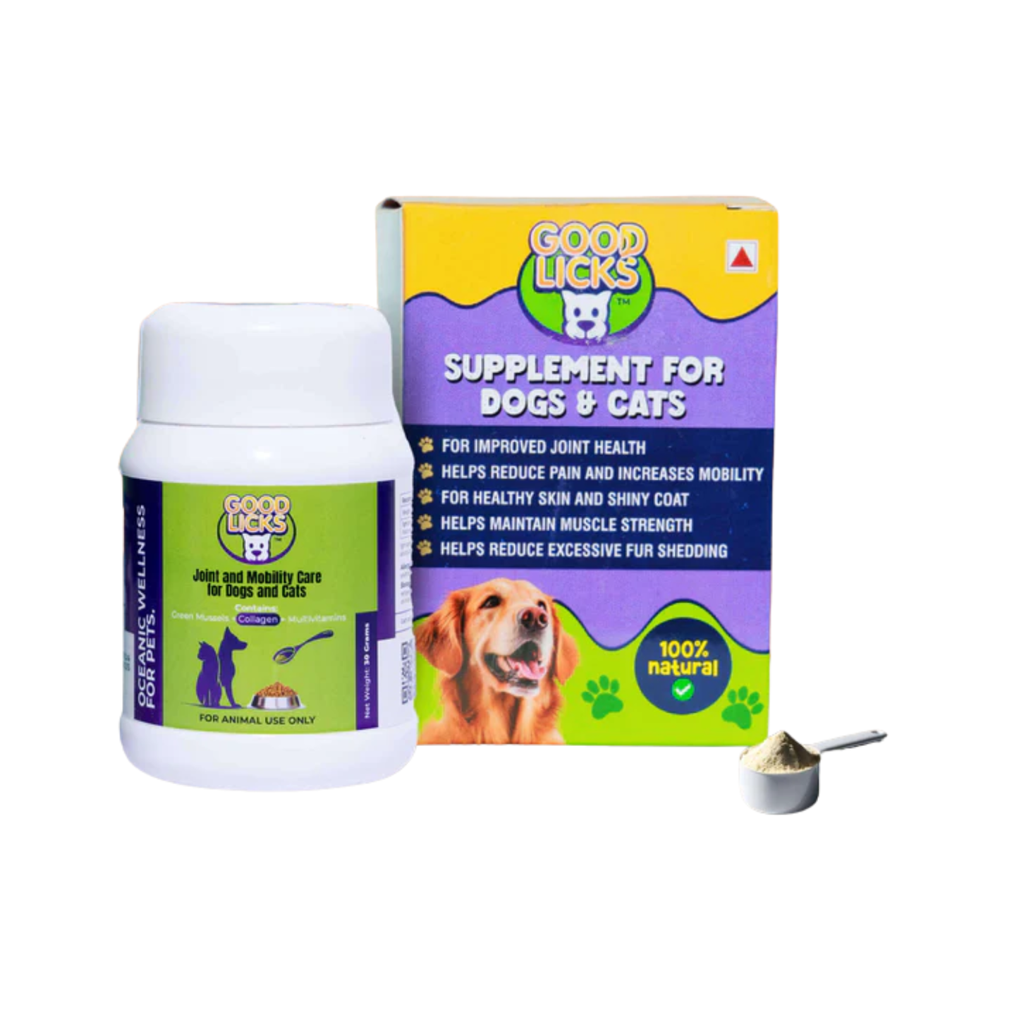 GOOD LICKS Joint and Mobility Health Supplement for Dogs (30 Grams) - Animeal