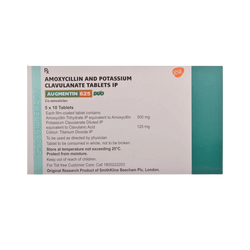 GSK Augmentin 625 Duo Tablet for Dogs and Cats, 10 Tablets - Animeal