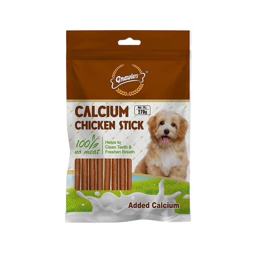 Gnawlers Calcium Chicken Stick Dog Chew 270g - Animeal