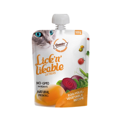 Gnawlers Lick N Likable Egg and Vegetables Treat Cat Treats, 100g - Animeal