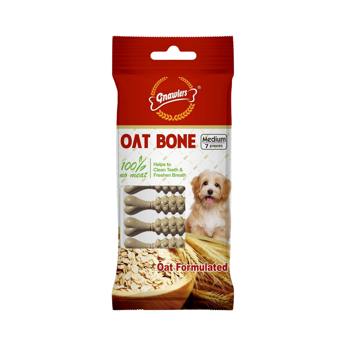Gnawlers Oat Bone (Small Pack) Dog Chew - Animeal