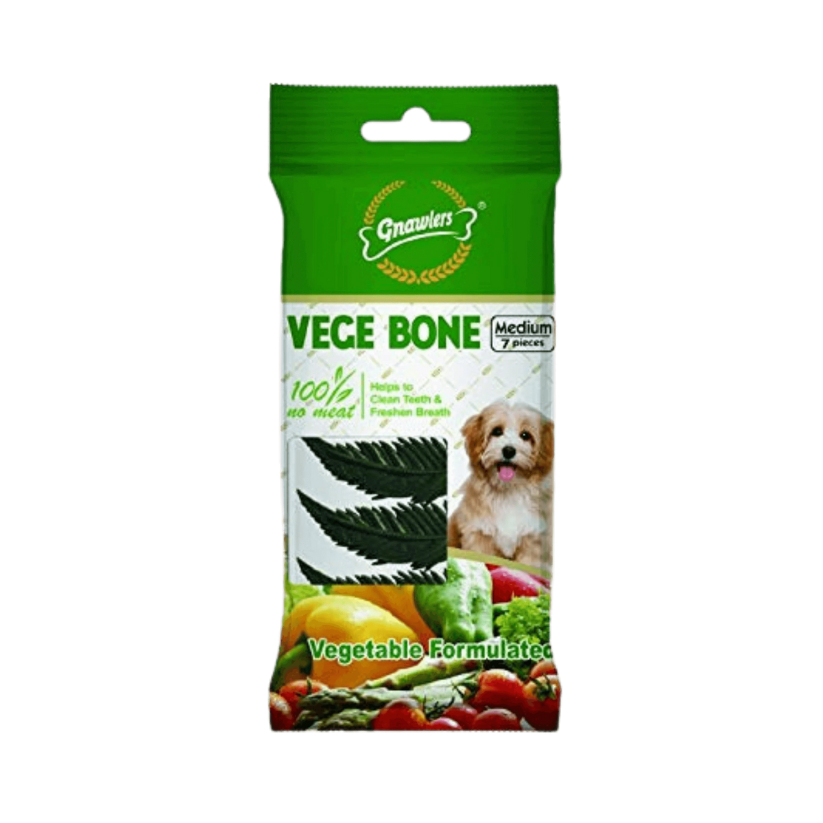 Gnawlers Vegetable Bone, 7 Pieces - Animeal