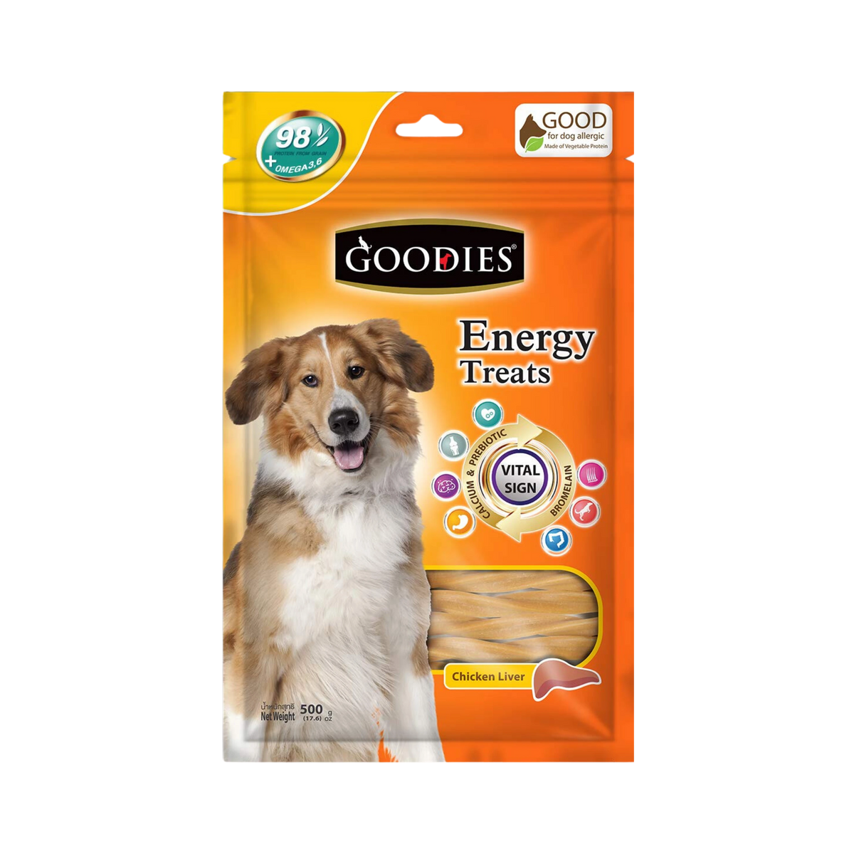 Goodies Energy Chicken Liver Treats 500g - Animeal