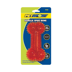 Gorilla Spiky Bone for Dogs and Cats, Large - Animeal