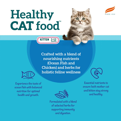 HIMALAYA KITTEN OCEAN FISH & CHIC DRY FOOD [50 GM] - Animeal