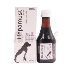 Hepamust Syrup for Dogs and Cats, 200ml - Animeal