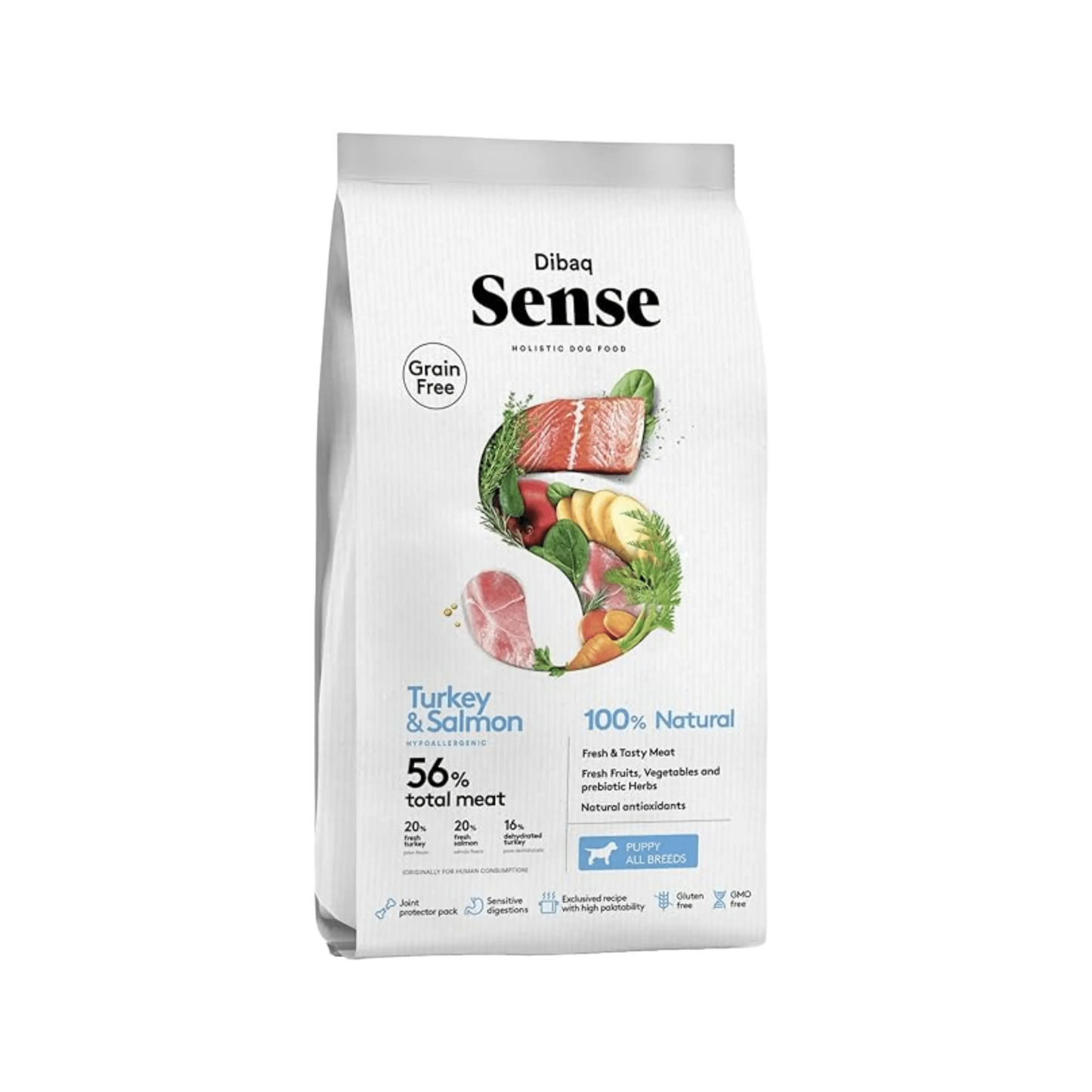 DIBAQ SENSE TURKEY AND SALMON DRY FOOD - Animeal