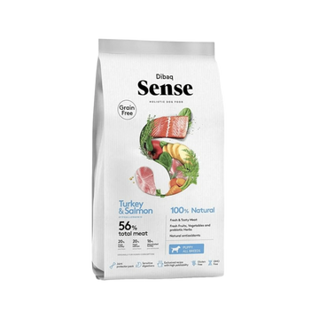 DIBAQ SENSE TURKEY AND SALMON DRY FOOD - Animeal