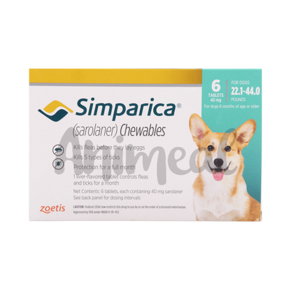 SIMPARICA (10-20KG) DOG TABLET 6TAB