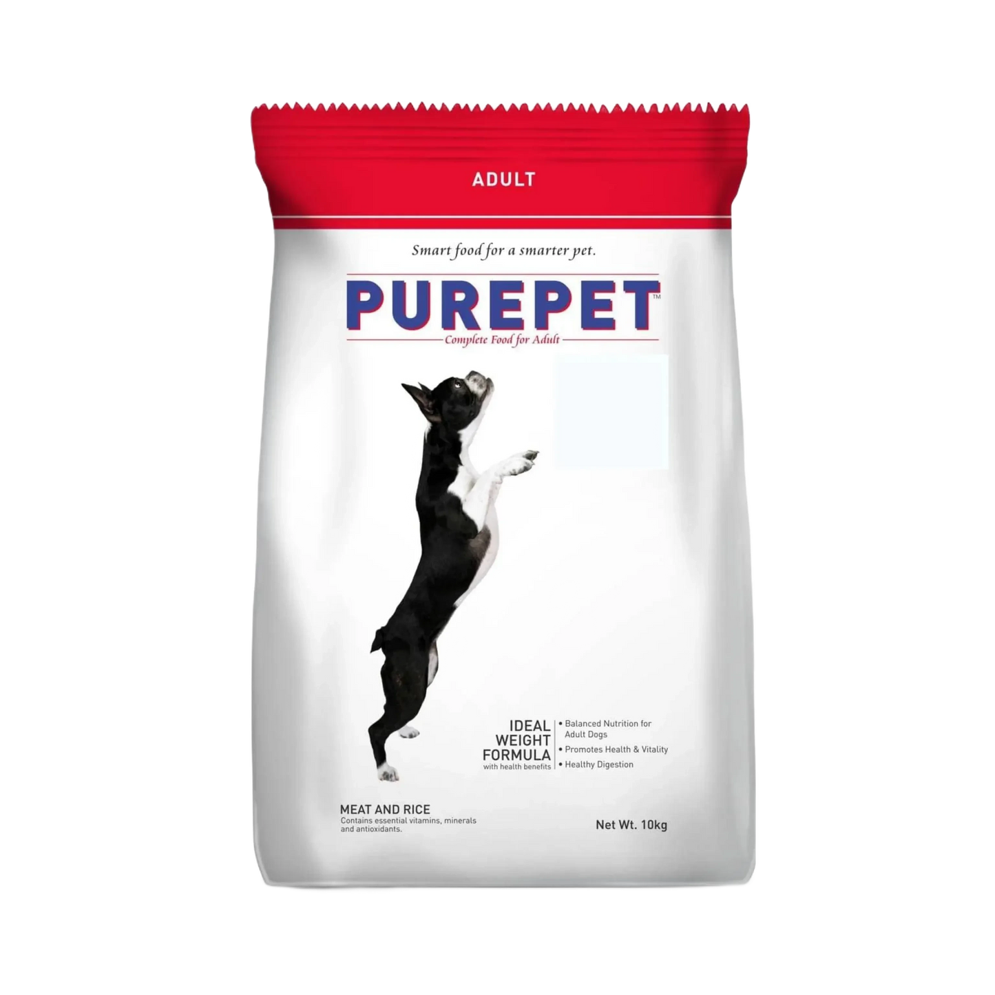 PUREPET DOG ADULT MEAT & RICE DRY FOOD (XL) 10KG
