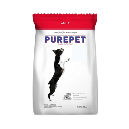 PUREPET DOG ADULT MEAT & RICE DRY FOOD (XL) 10KG