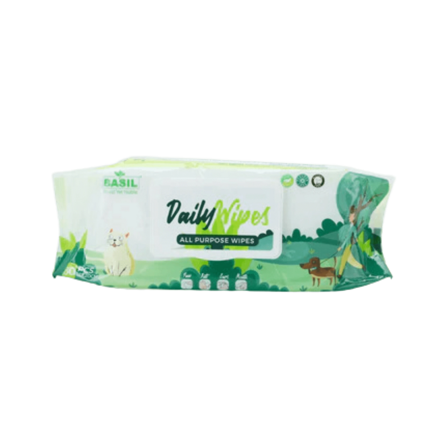 BASIL WET WIPES 80PCS