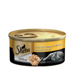 SHEBA TUNA AND PRAWNS CAN 85GM