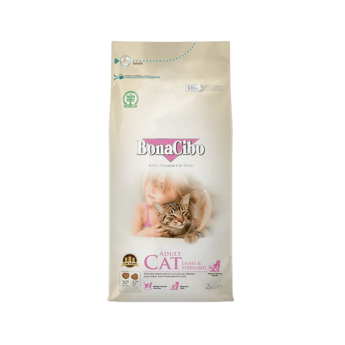 BONACIBO ADULT CAT DRY FOOD (S) 2KG