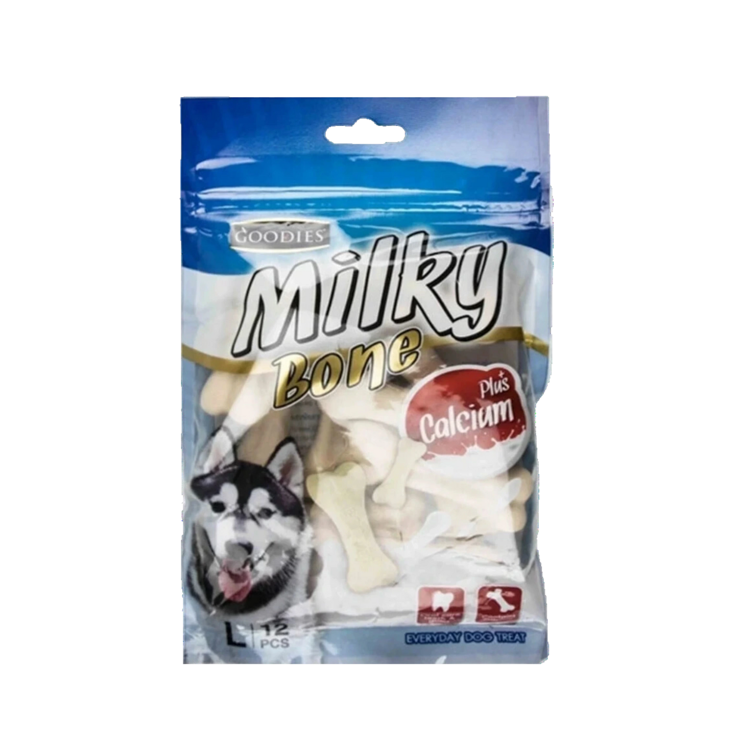 GOODIES CALCIUM MILKY BONE 12PCS