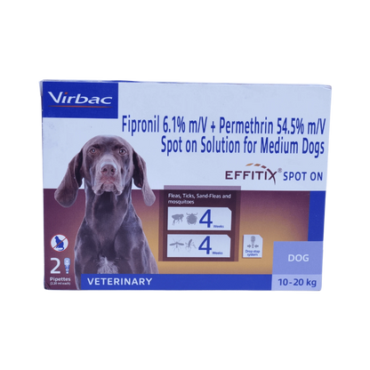 EFFITIX (10-20KG) DOG SPOT ON 2ML