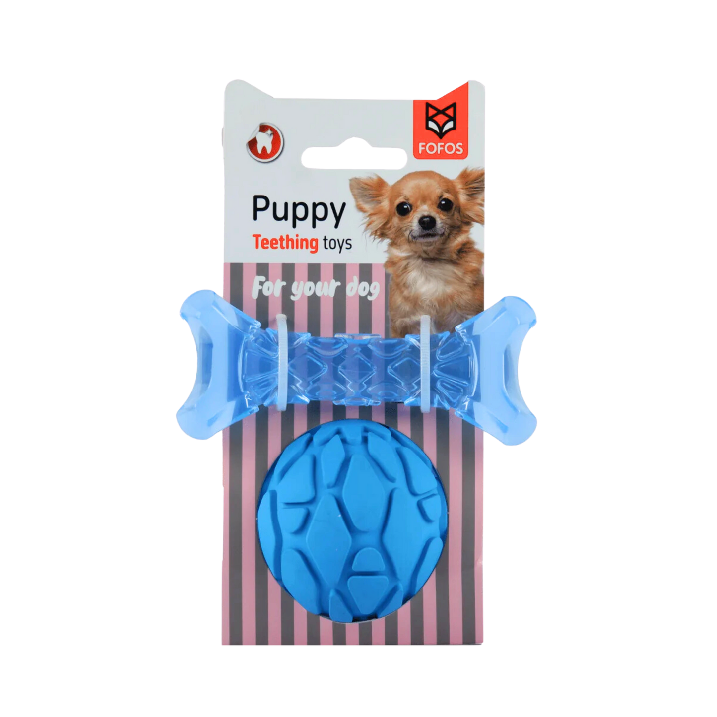 FOFOS MILK BONE & BALL (BLUE) 1PC