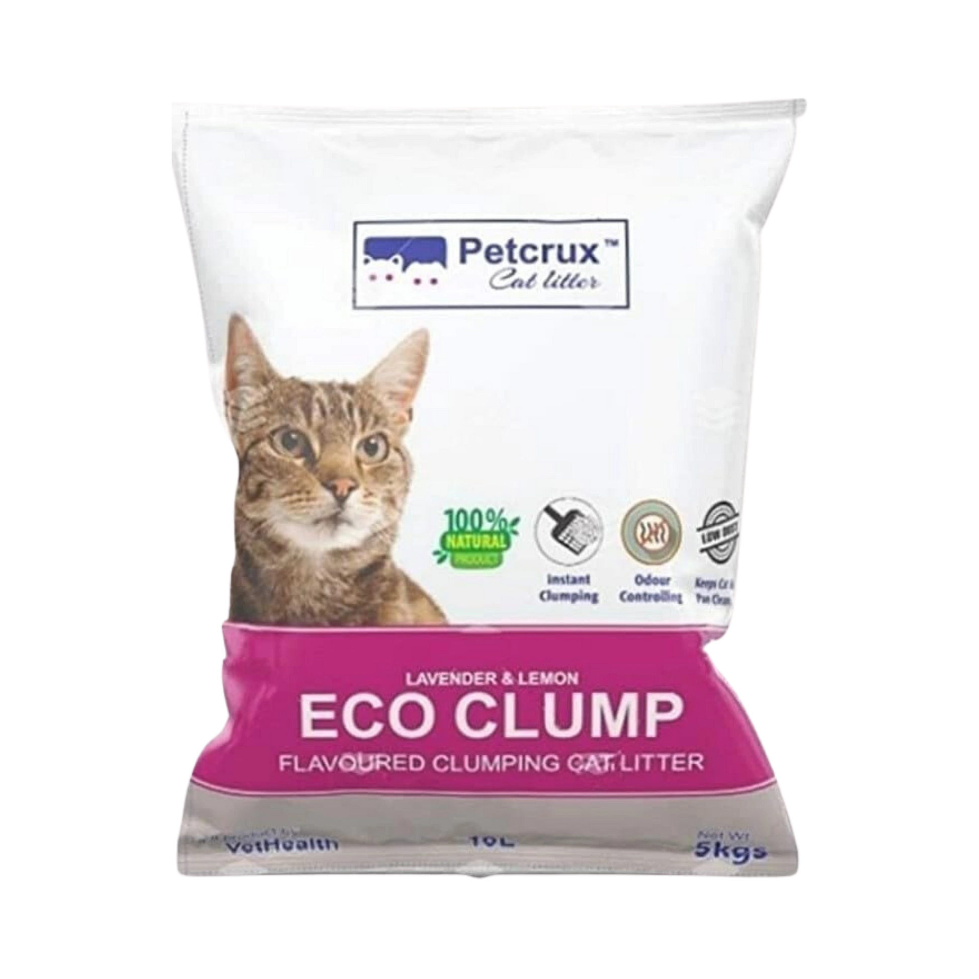 PETCRUX ECO CLUMP CAT LITTER 5KG