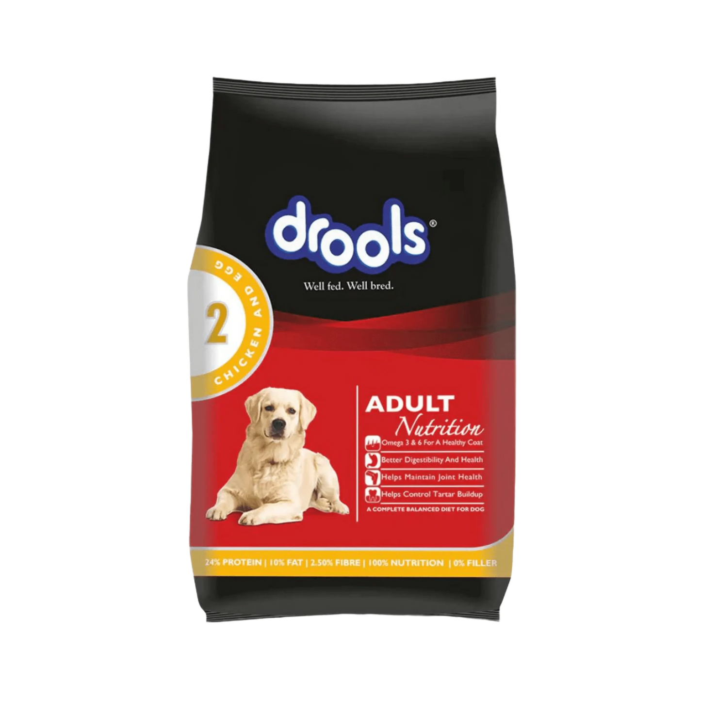 DROOLS ADULT CHIC & EGG DRY FOOD (XXL) - Animeal