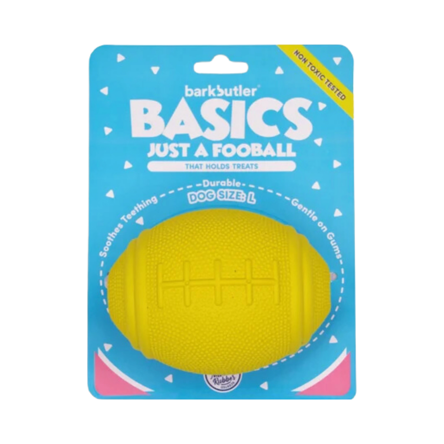 BARKBUTLER JUST A FOOBALL-SMALL TOY (Y) - Animeal