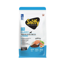 SNIFFY PUPPY SALMON & EGG DRY FOOD (M) - Animeal