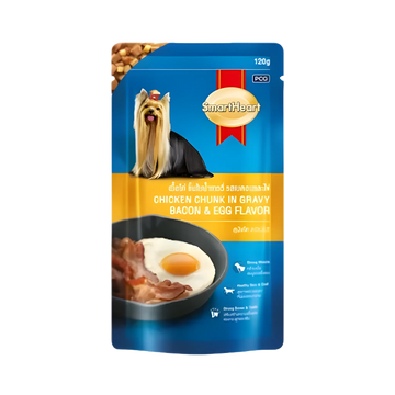 SMART HEART GRAVY CHIC/CARROT & EGG PUPPY 80GM