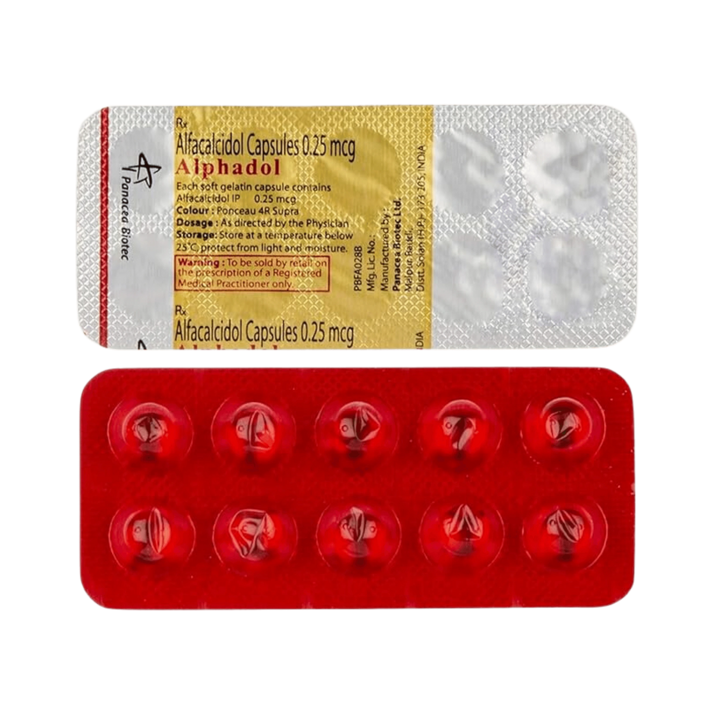 ALPHADOL 0.25MG CAPSULE 10CAP