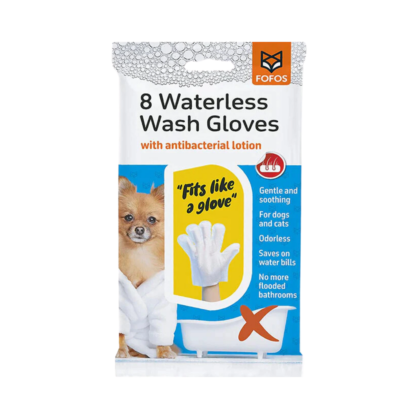FOFOS WATERLES WASH GLOVES 1PC