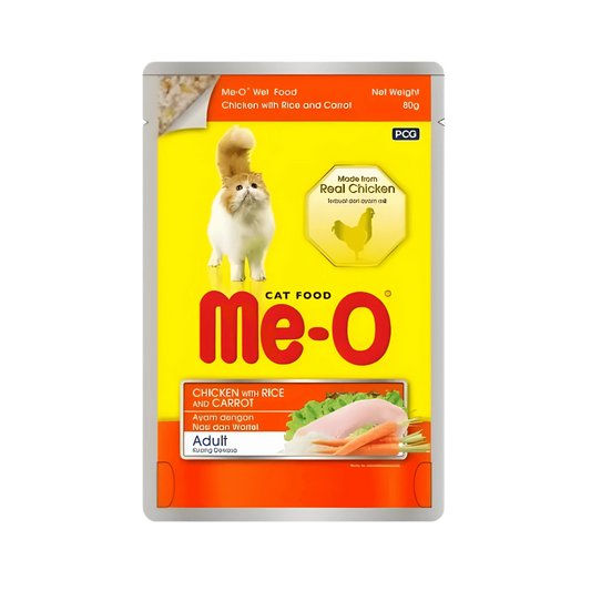 ME-O JELLY ADULT CHIC WT RICE & CARROT 80GM