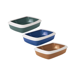 IRIZ CAT LITTER TRAY+RIM MULTI COLOUR 1PC