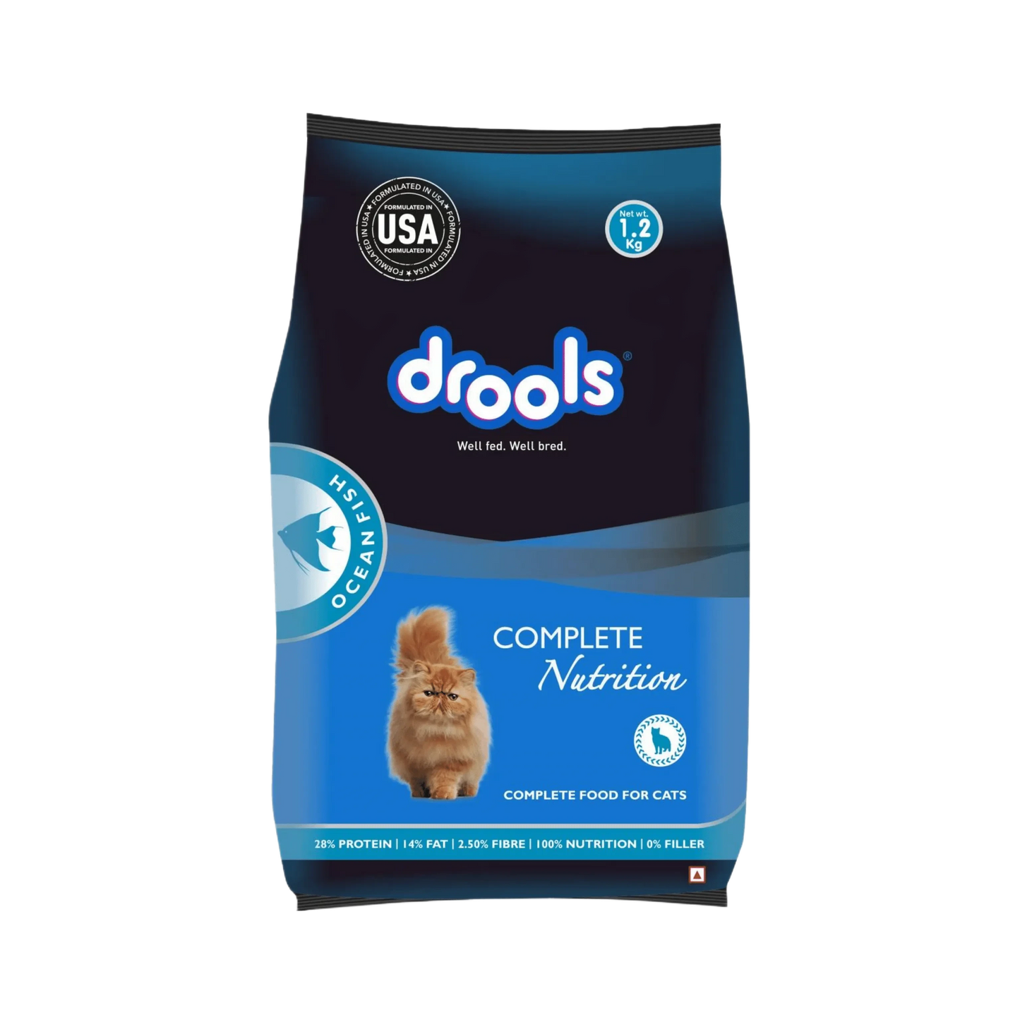 DROOLS CAT OCEAN FISH DRY FOOD (XS) 500GM