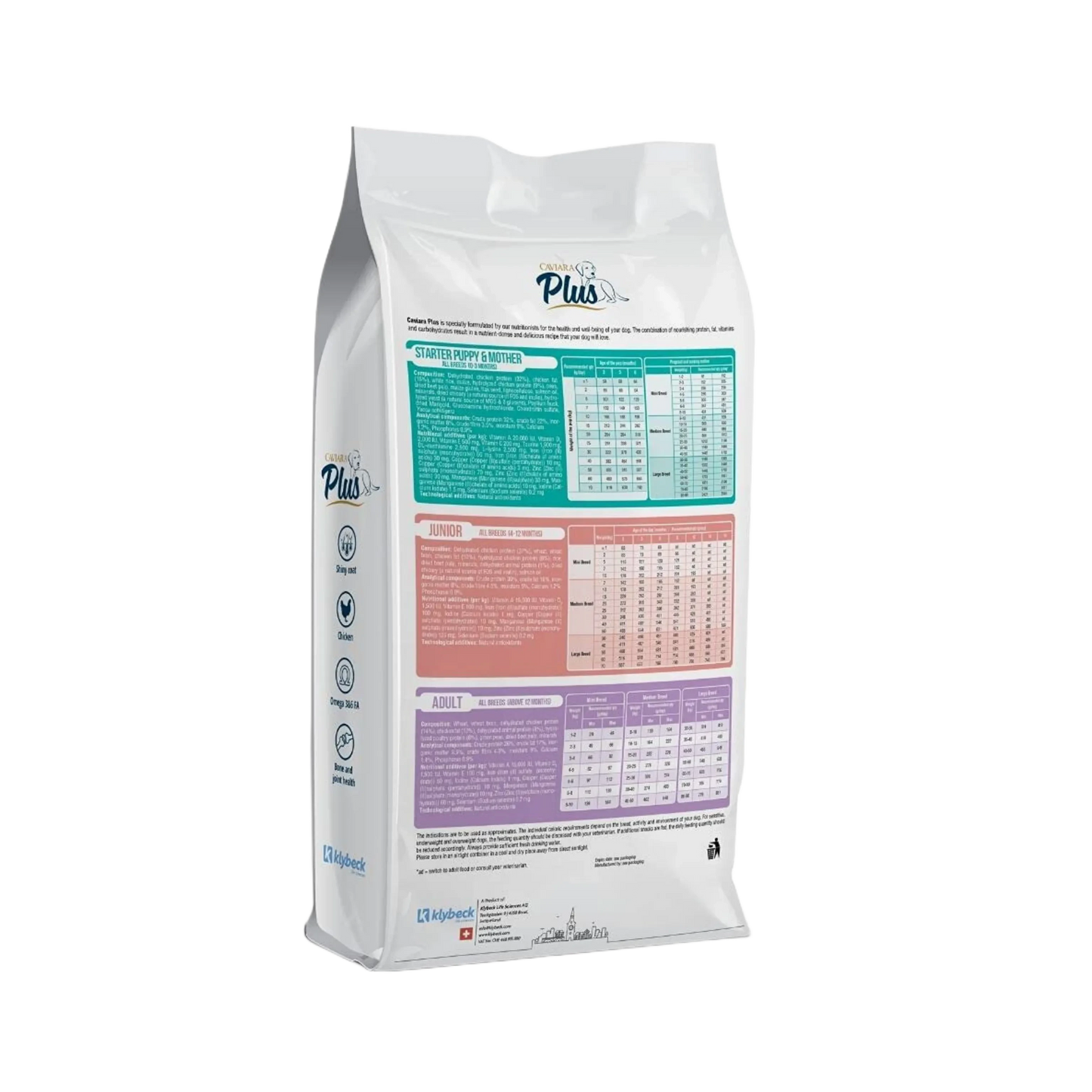 KLYBECK CAVIARA PLUS ADULT DRY FOOD 3KG