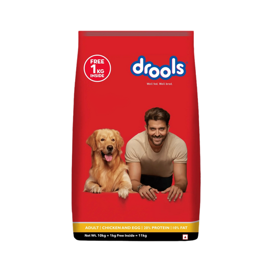 DROOLS ADULT CHIC & EGG DRY FOOD (XL) 10KG