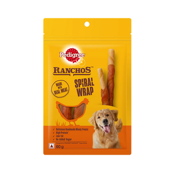 PEDIGREE RANCHOS SPIRAL WRAP 60GM