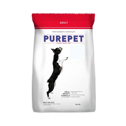 PUREPET DOG MEAT & RICE DRY FOOD (M) 3KG