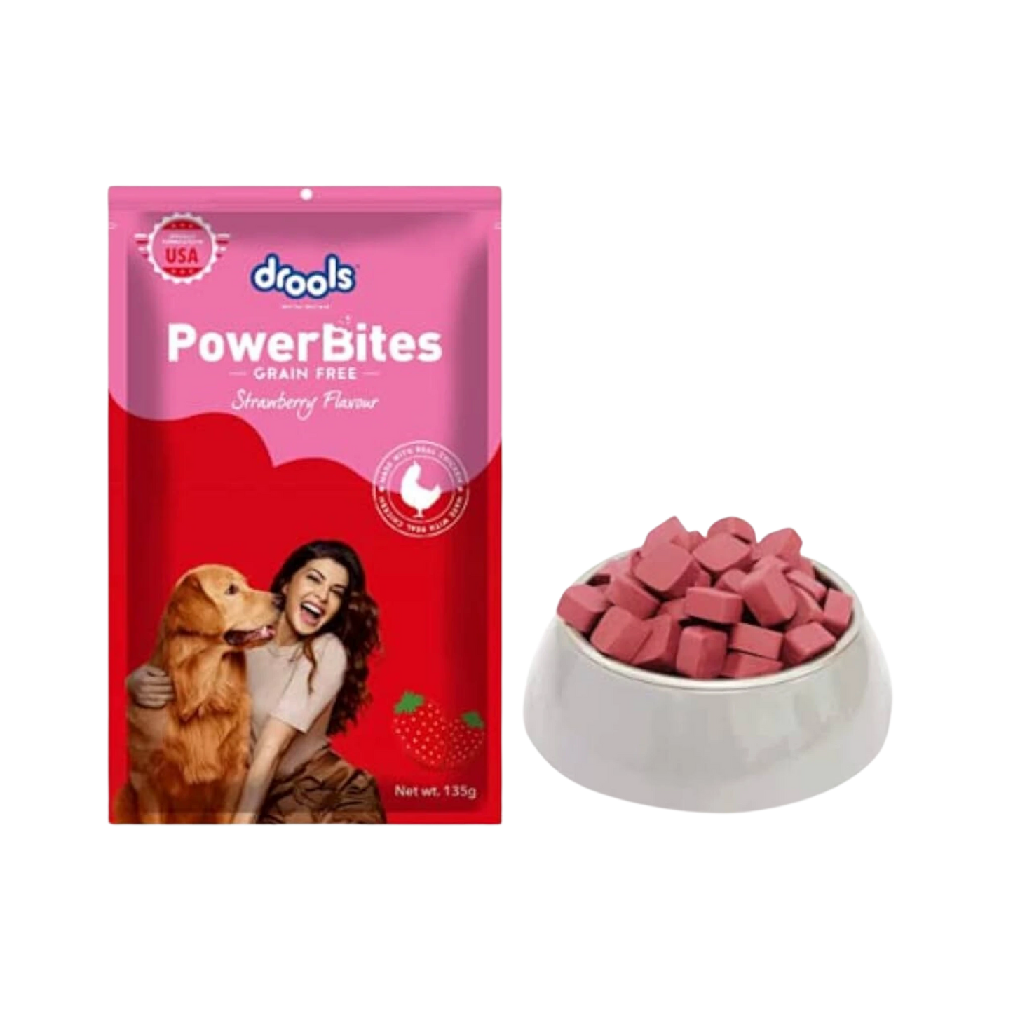 POWERBITES STRAWBERRY FLAVOUR - Animeal