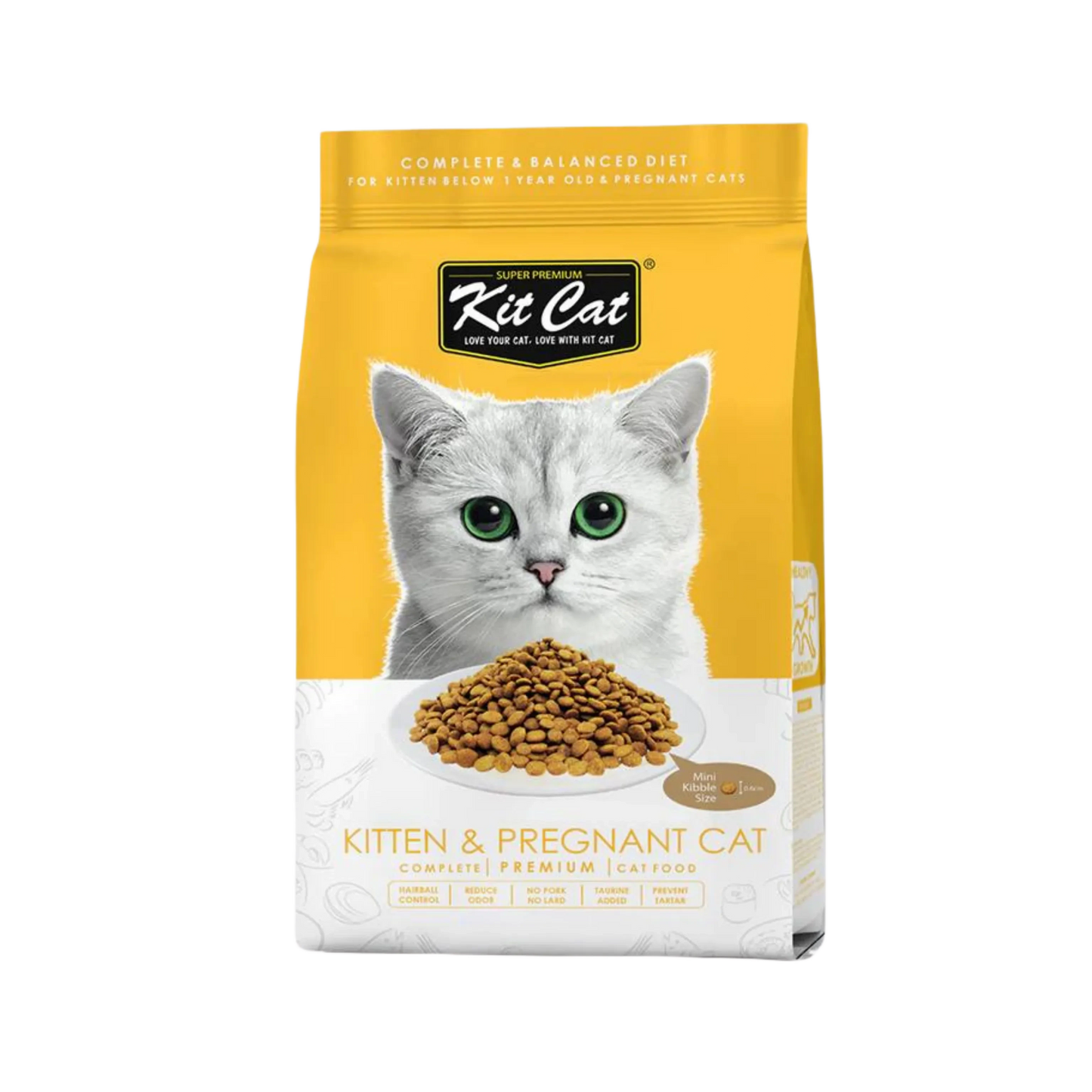 KIT CAT PREMIUM KITTEN & PREGNANT DRY FOOD (M) 1.2KG
