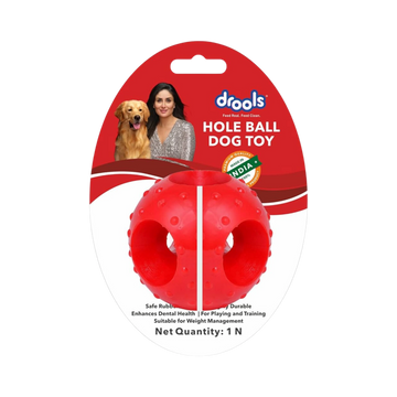 DROOLS DOG HOLE BALL TEETHING TOY - Animeal