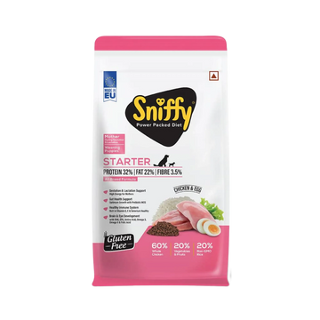 SNIFFY STARTER CHIC & EGG DRY FOOD (M) 3KG