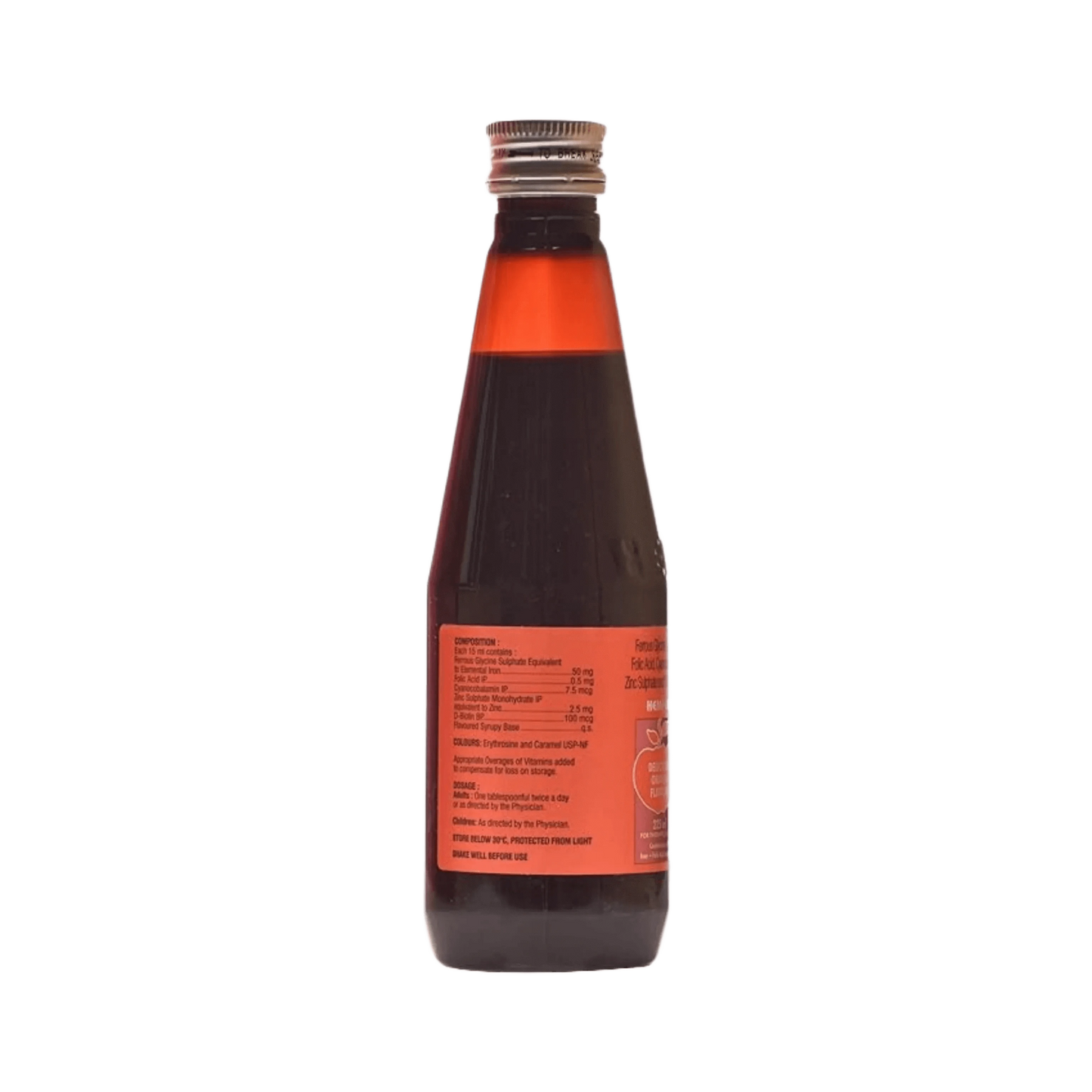 HEMFER ORANGE FLAV SYRUP 225ML