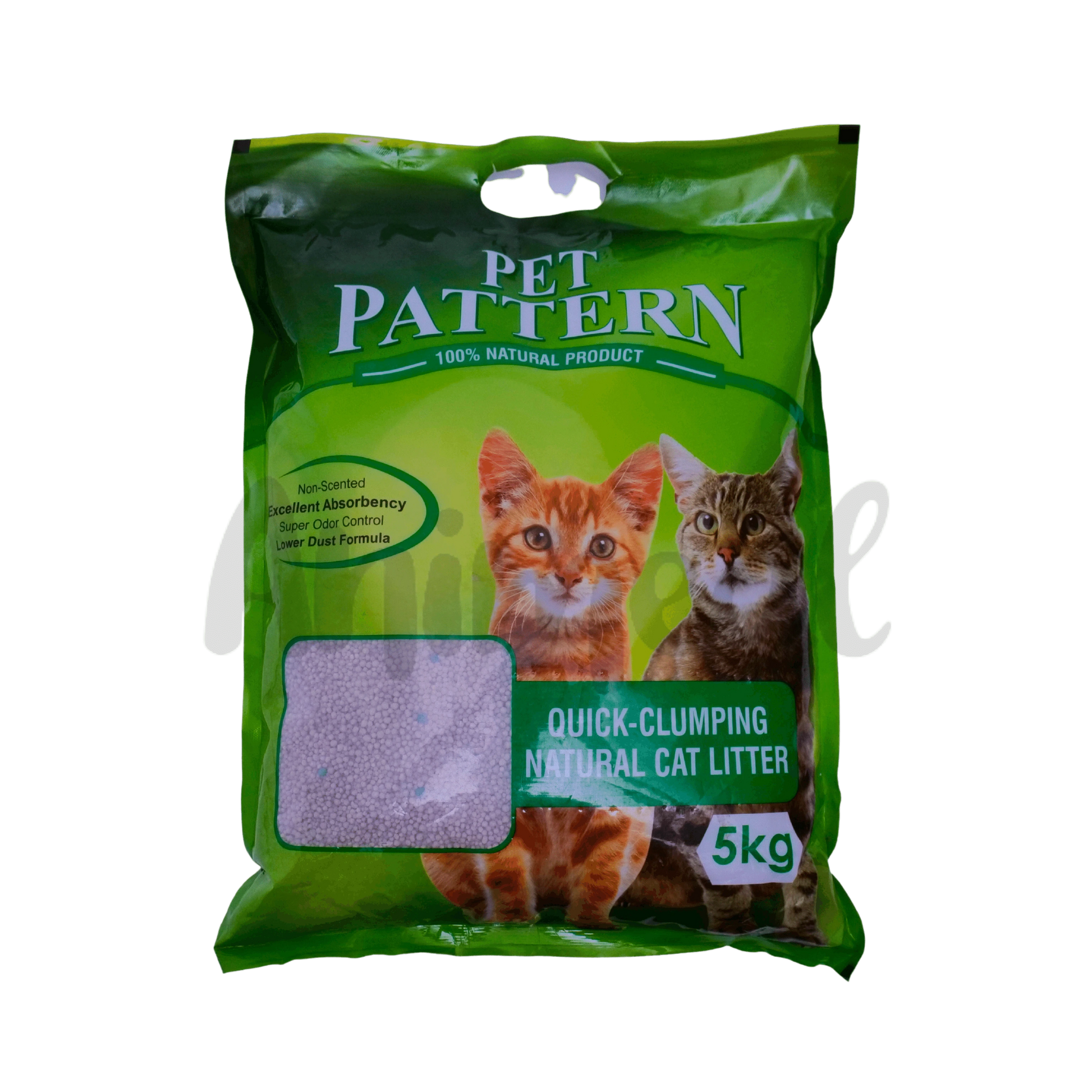 PET PATTERN GREEN CAT LITTER 5KG