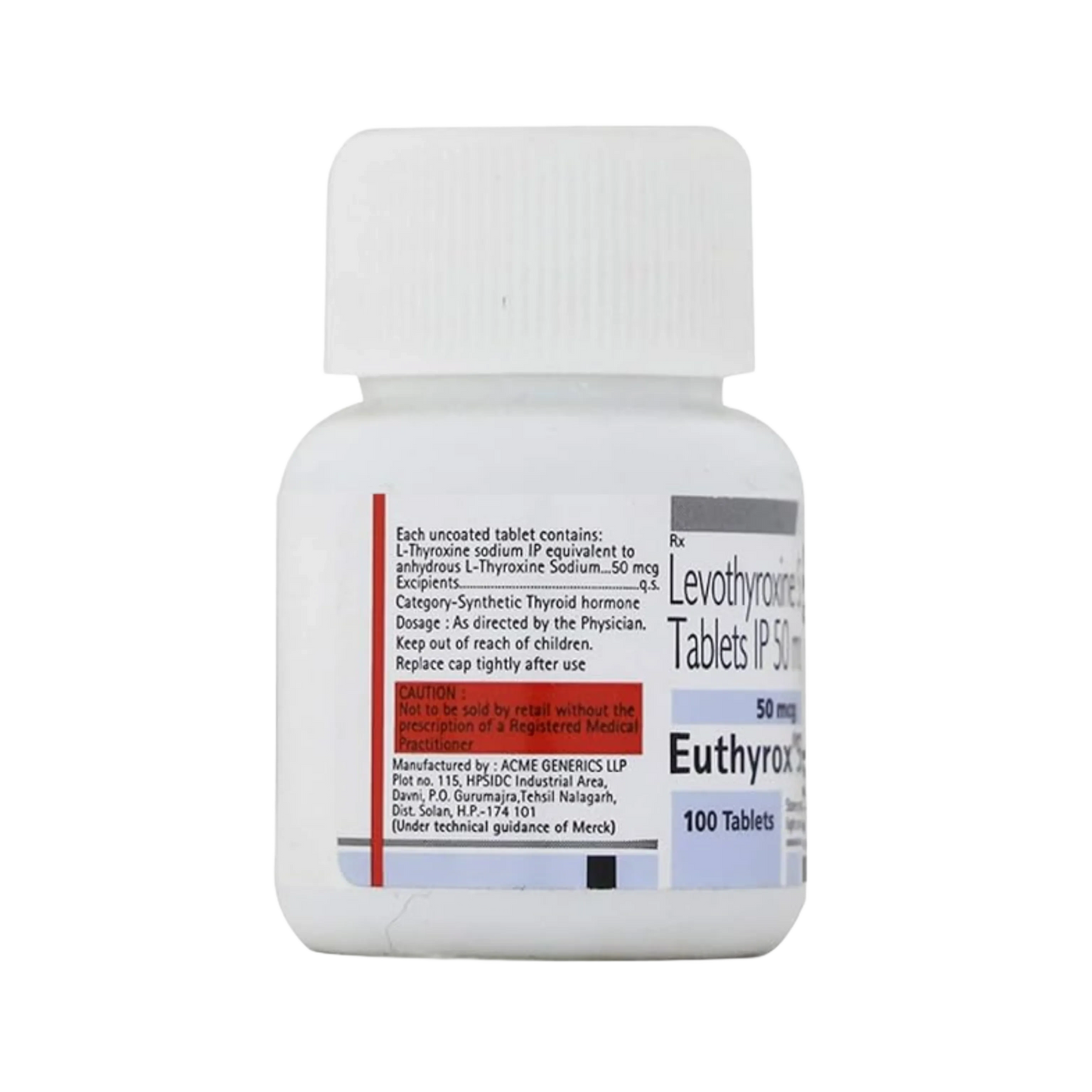 EUTHYROX 50GM TABLET 100TAB