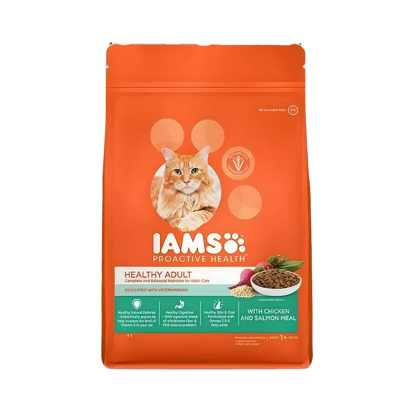 IAMS CAT CHIC & SALMON DRY FOOD (S) 400GM