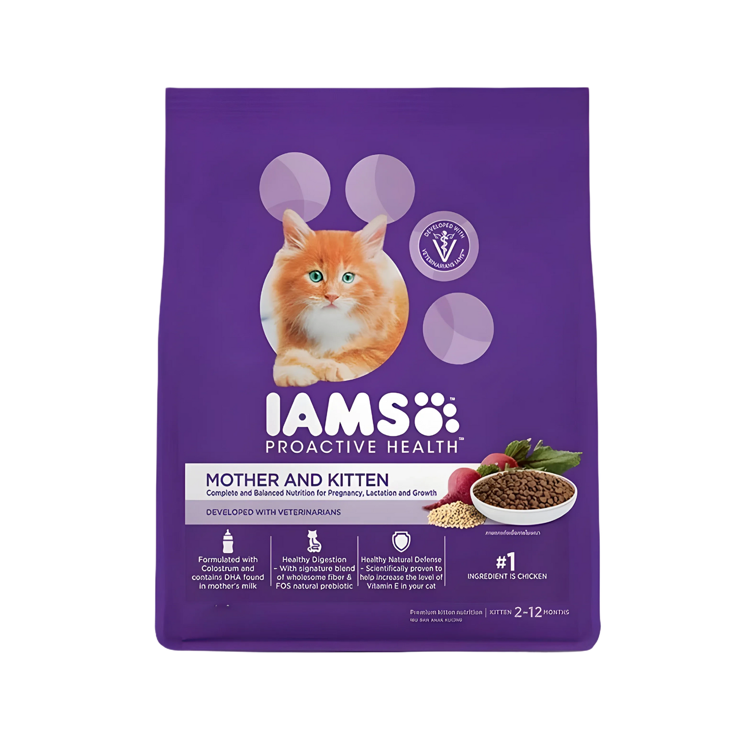 IAMS KITTEN & MOTHER DRY FOOD (S) 400GM